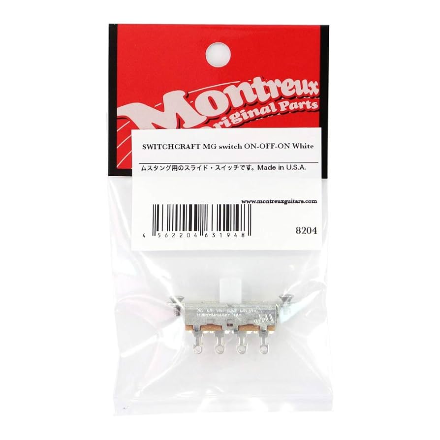 新品 2017年発売 EU限定 ムーブアイ モンチッチ 1306 Amazon | Montreux SWITCHCRAFT MG switch ON-OFF-ON White No